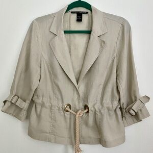 Linen jacket women’s size 8